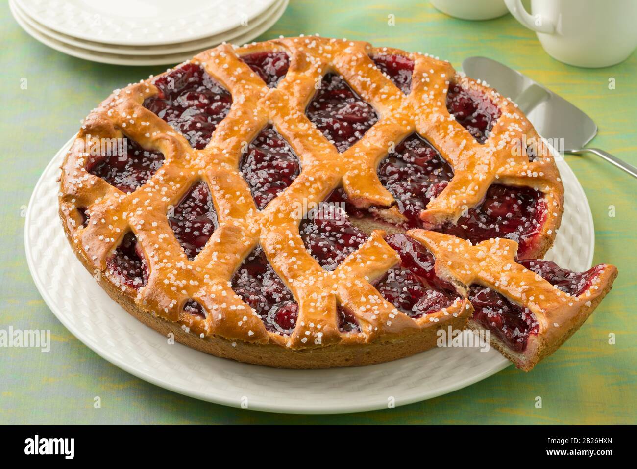 Vlaai Limburg vlaai fruit pie hi-res stock photography and images - Alamy