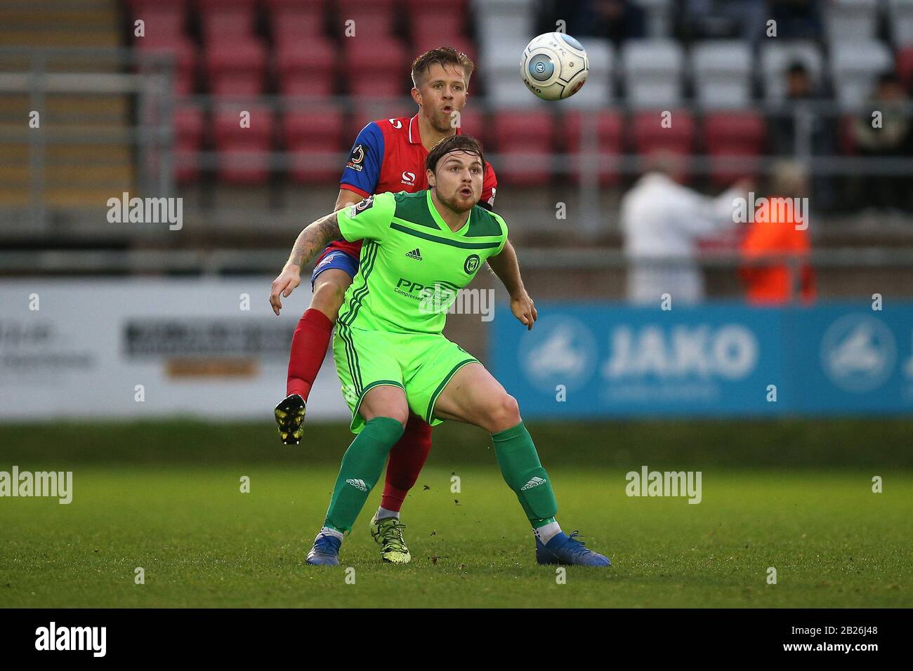 Ben Nunn of Dagenham and Jordan Preston of Halifax during Dagenham &  Redbridge vs FC Halifax Town, Vanarama National League Football at the  Chigwell C Stock Photo - Alamy