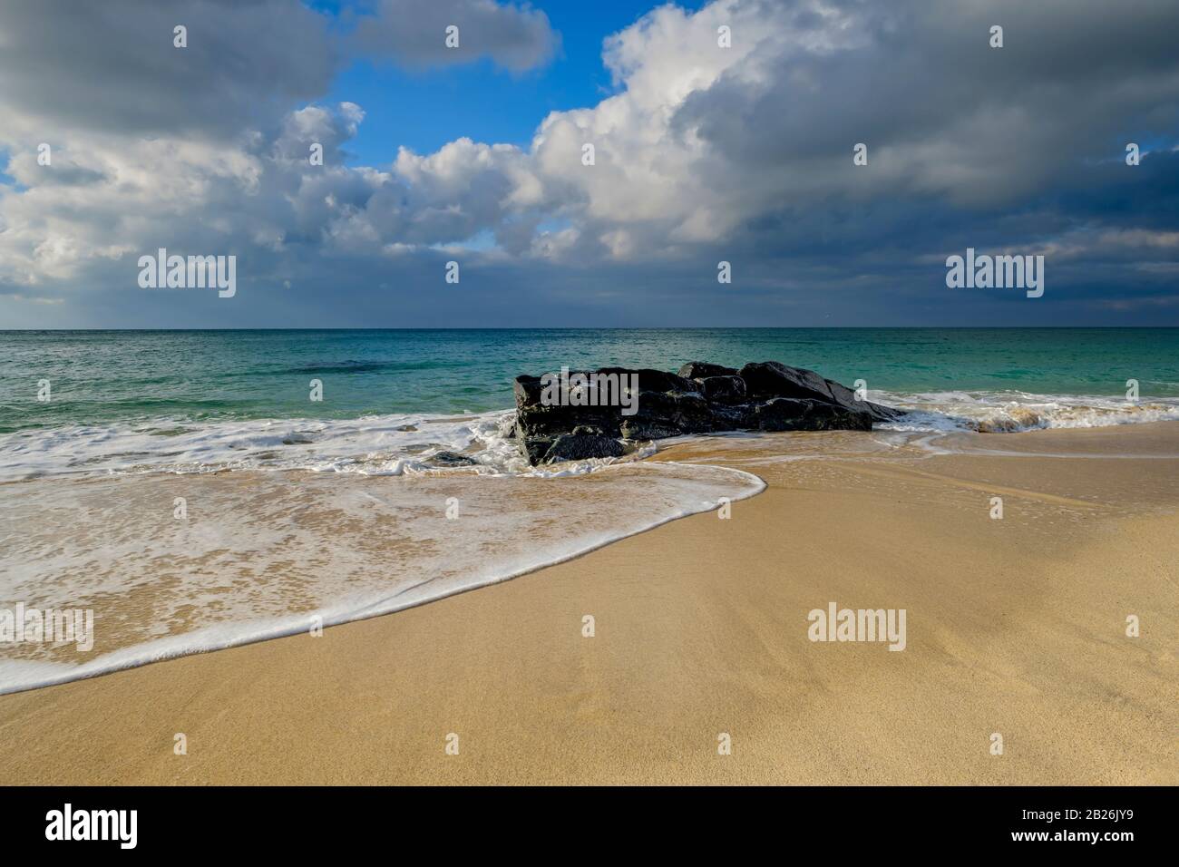St Ives Cornwall, South West, UK, Artistic Cornwall, Cornish Colours, White Sand, Blue seas Stock Photo