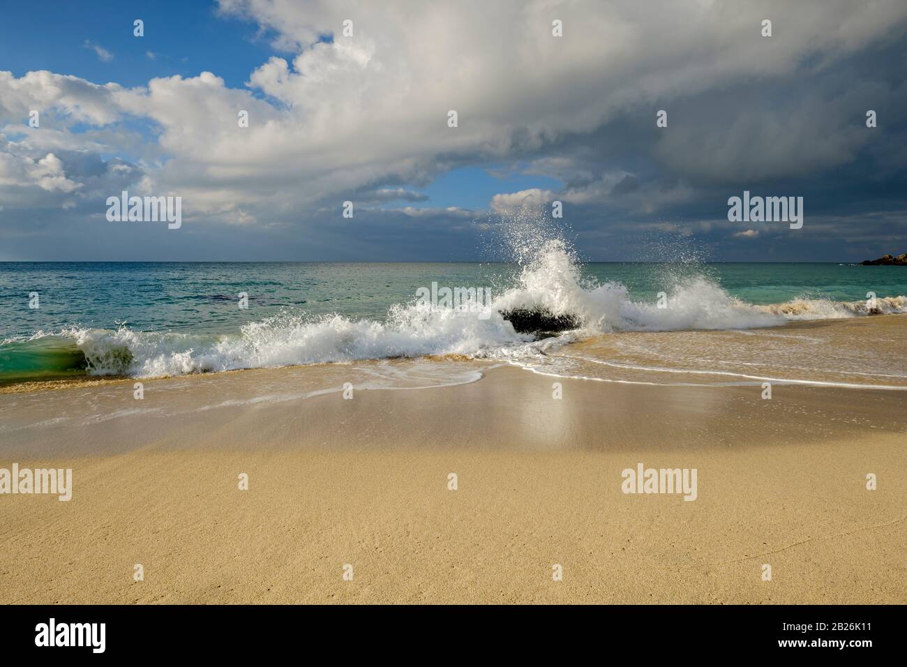 St Ives Cornwall, South West, UK, Artistic Cornwall, Cornish Colours, White Sand, Blue seas Stock Photo