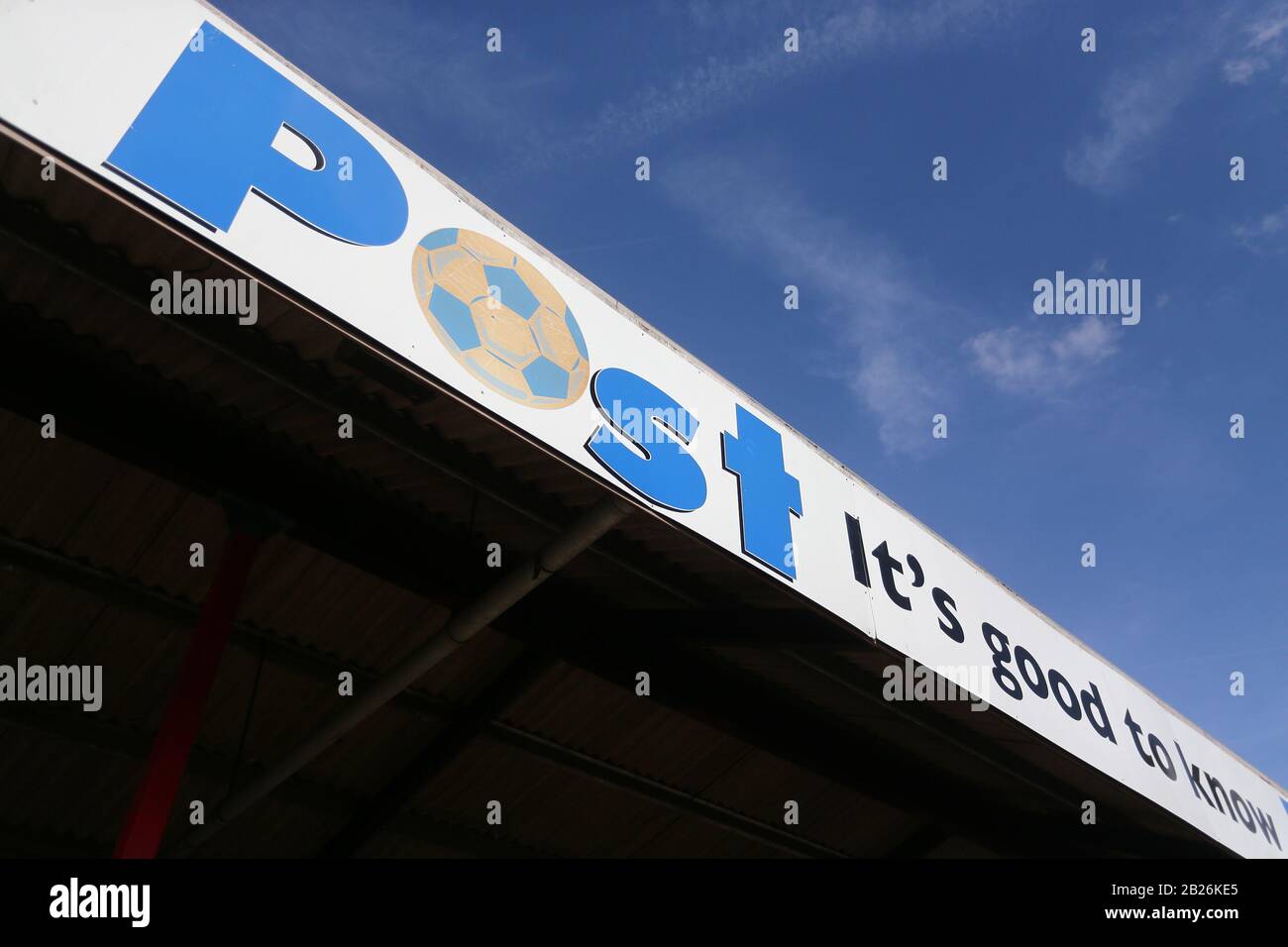 Barking & Dagenham Post signage during Dagenham & Redbridge vs