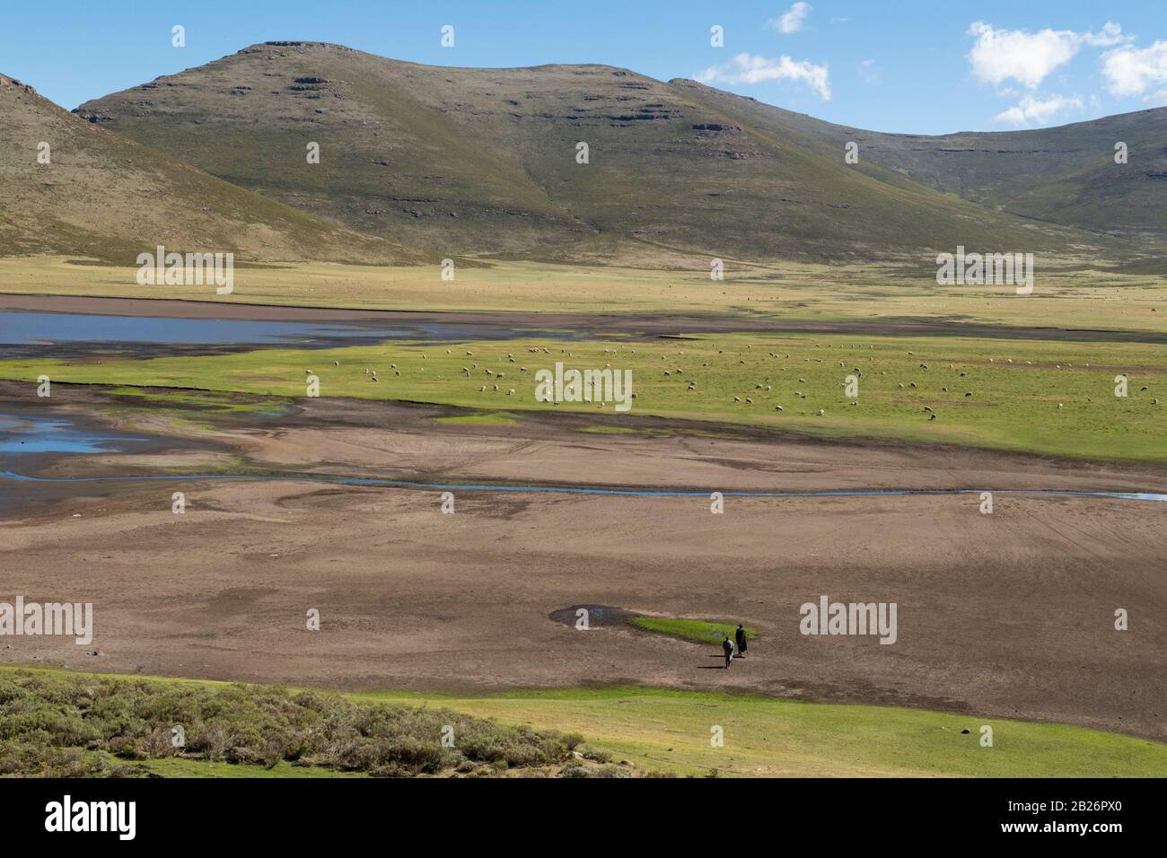 Lets'eng-la-Letsie, Ramsar wetland, Lesotho Stock Photo