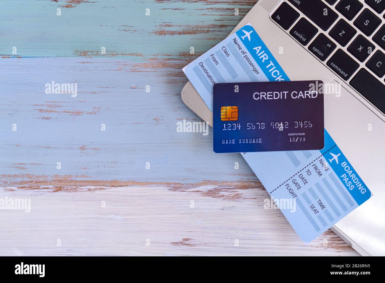 Planning vacation laptop map hi-res stock photography and images - Alamy