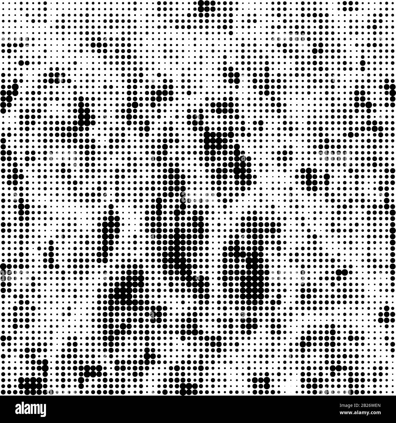 Halftone Pattern. Set of Dots. Dotted Texture on White Background ...