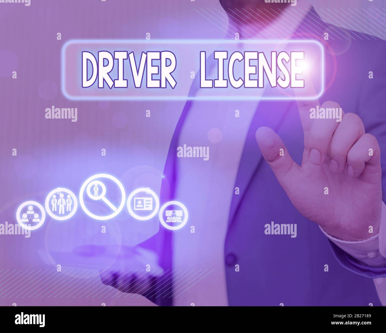 Text sign showing Driver License. Business photo showcasing a document ...