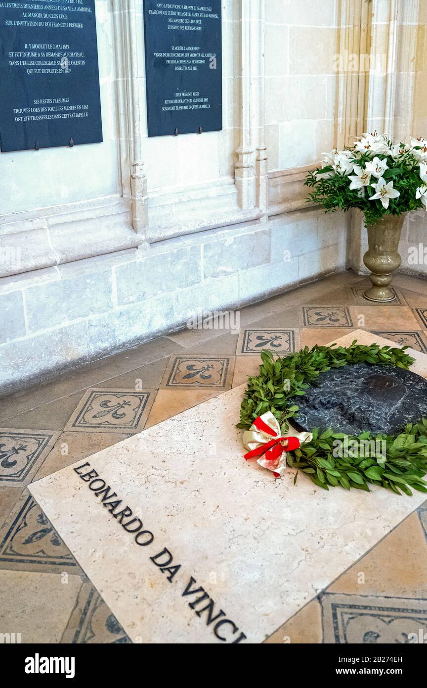 Tomb leonardo da vinci in hires stock photography and images Alamy