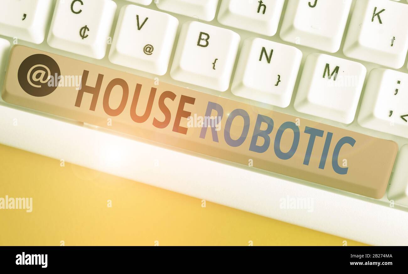 Handwriting text writing House Robotic. Conceptual photo Programmable ...