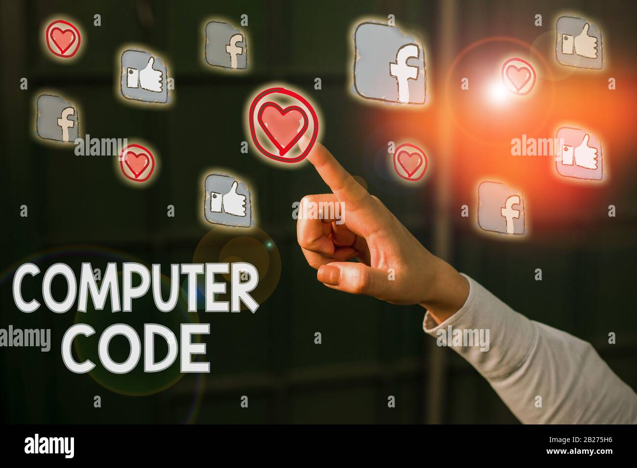 Conceptual hand writing showing Computer Code. Concept meaning Set of ...