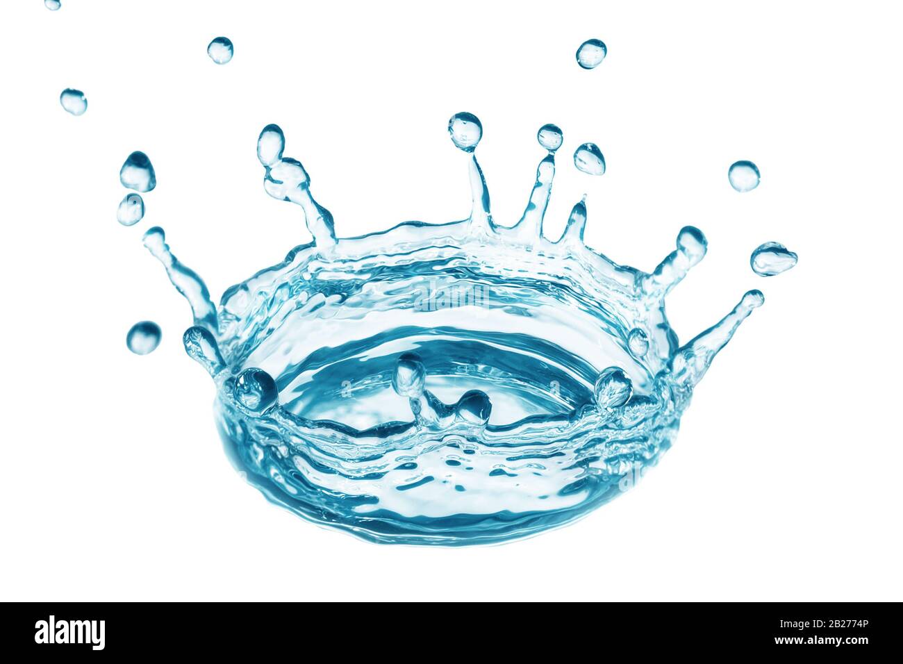 splash water isolated on a white background Stock Photo - Alamy