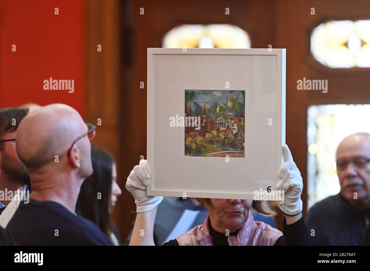 Axel Scheumann Nordhausen, Germany. 01st Mar, 2020. The painting entitled