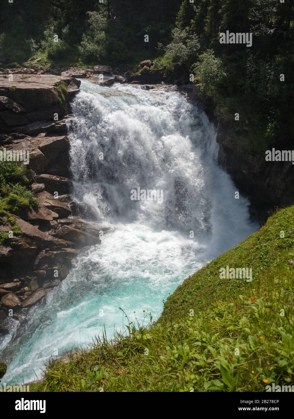 Krimml Waterfalls (Krimmler Wasserfälle) In The High Tauern National ...