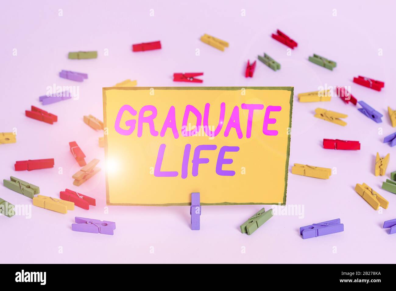 Writing note showing Graduate Life. Business concept for condition or a ...