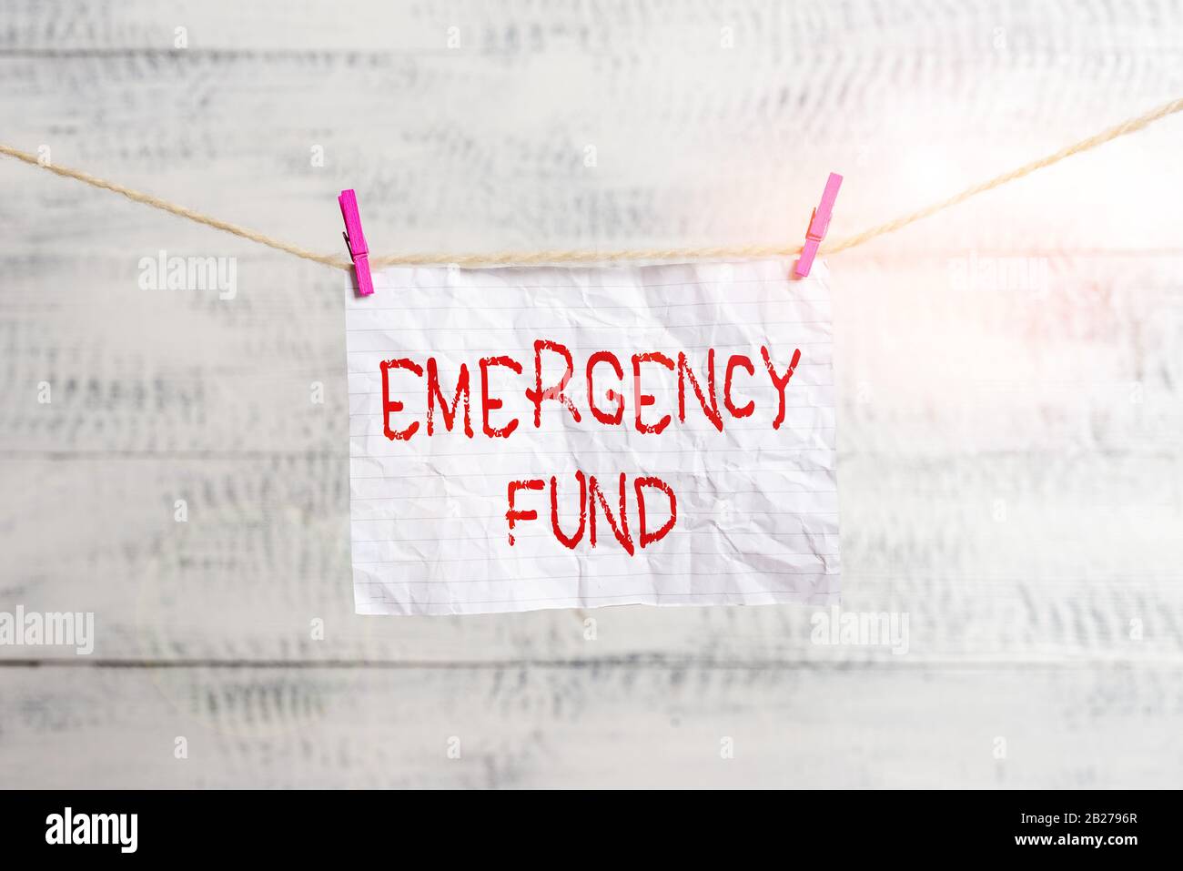 Handwriting text writing Emergency Fund. Conceptual photo Money which ...