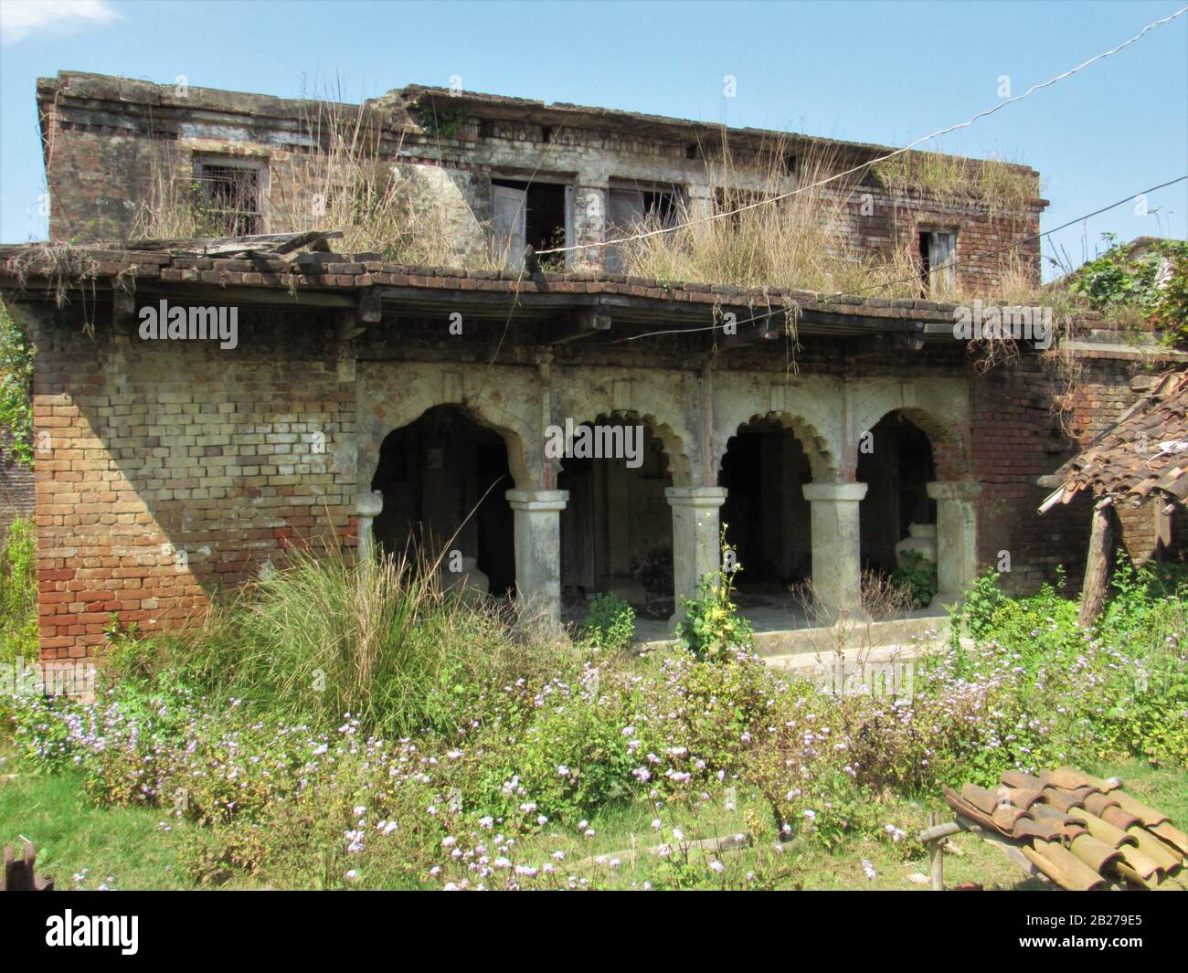 Historical architecture 19th century home in Terai, Nawalparasi, Terai, Nepal, south asia Stock Photo
