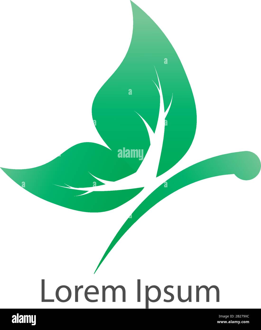 Abstract Flying Leaf Butterfly logo design template. Animal Logo ...