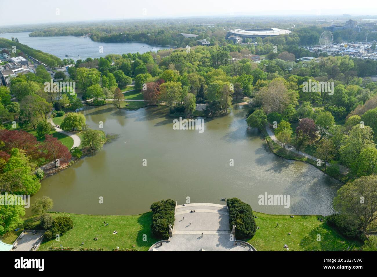 Maschteich und Maschsee, Hannover, Niedersachsen, Deutschland Stock Photo