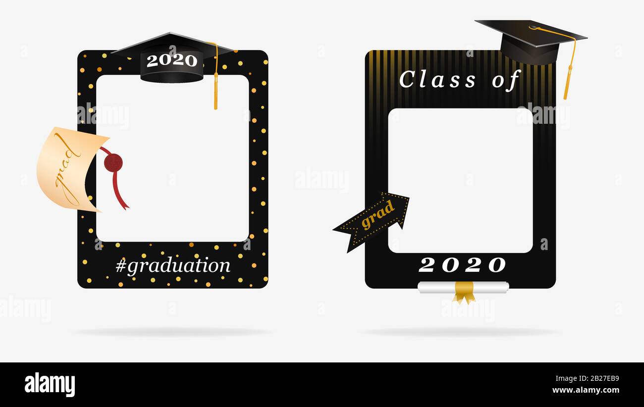 Two Black Graduation Frame For Party Photo Booth Props Vector Graphic Illustration Stock Vector Image Art Alamy Two Black Graduation Frame For Party Photo Booth Props Vector Graphic Illustration Stock Vector Image Art Alamy