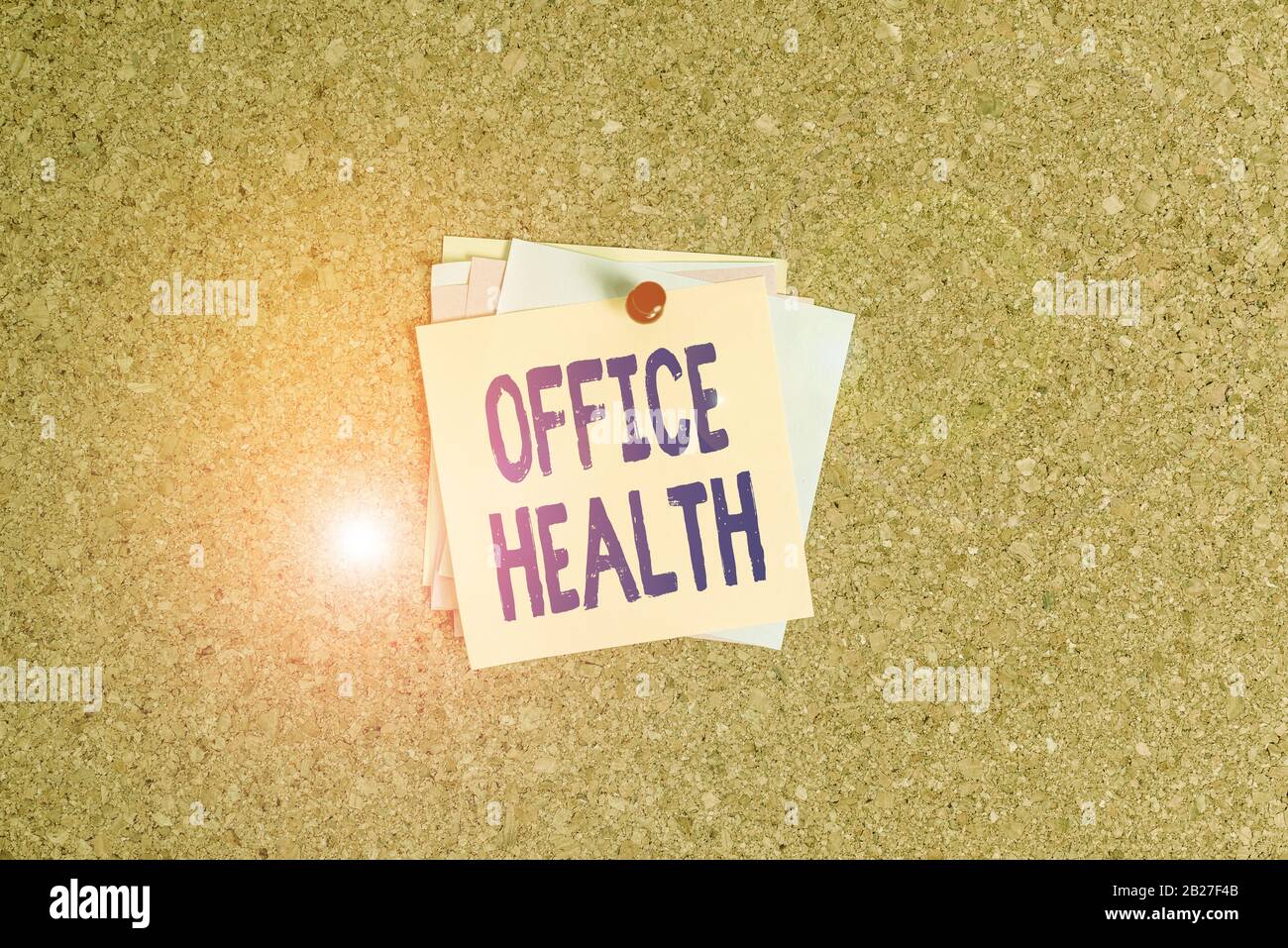 Text sign showing Office Health. Business photo showcasing improves the ...