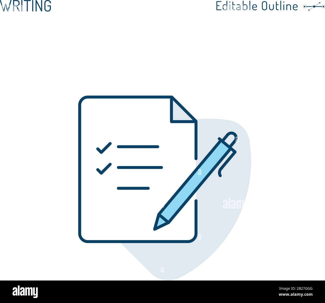 Notepad icon, Writing, File icon, Pen and Paper, Signing business ...