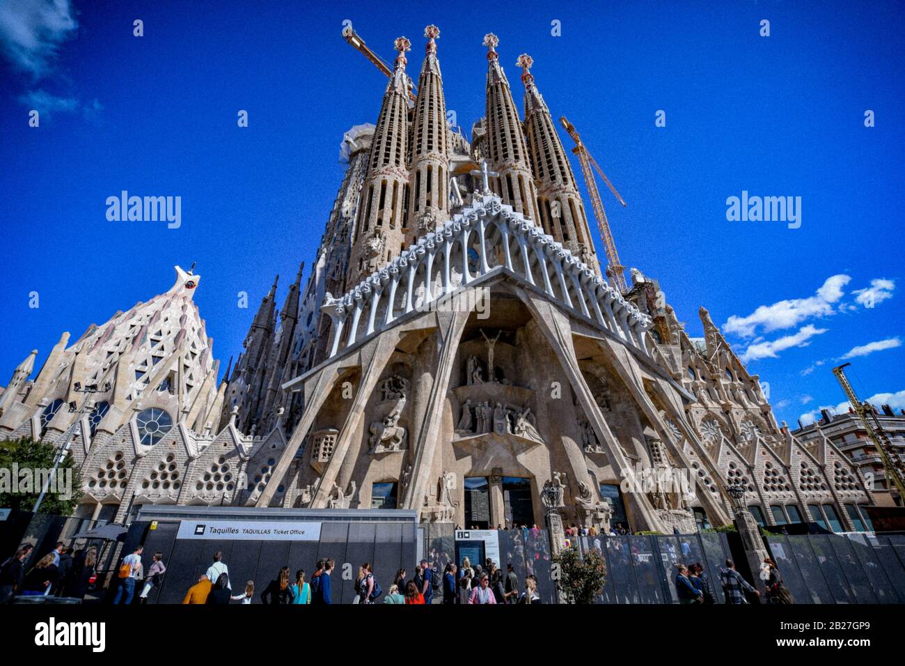 Barcelona España la sagrada familia de GAUDI 2020/01/ Stock Photo