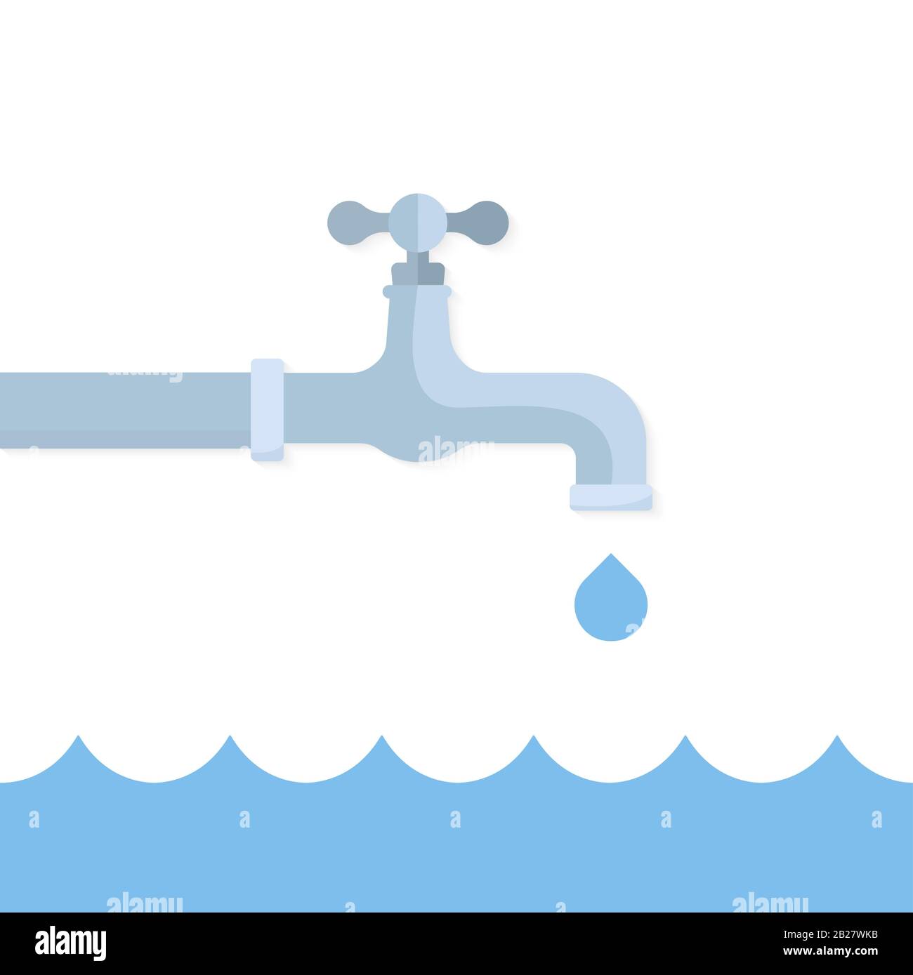 Conservation of water supply Stock Vector Images - Alamy
