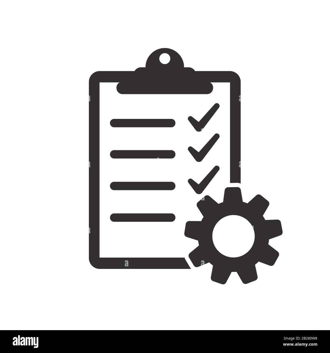 Technical check list. Vector checklist clipboard vector icon Stock ...