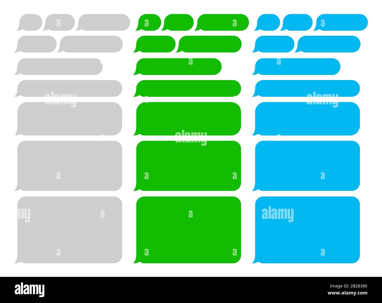 Short message bubbles. SMS. Speech bubbles Stock Vector Image & Art Alamy