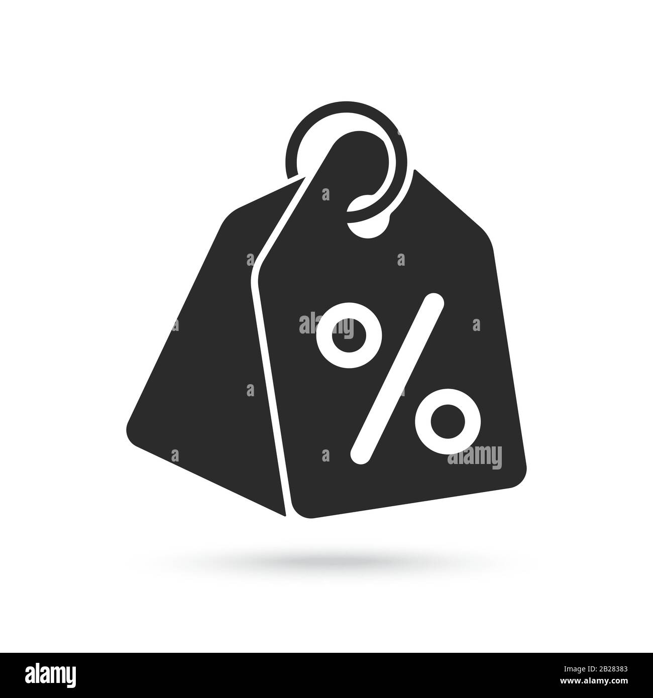 Price tag icon. Shopping tags simple icon. Flat vector illustration. Stock Vector