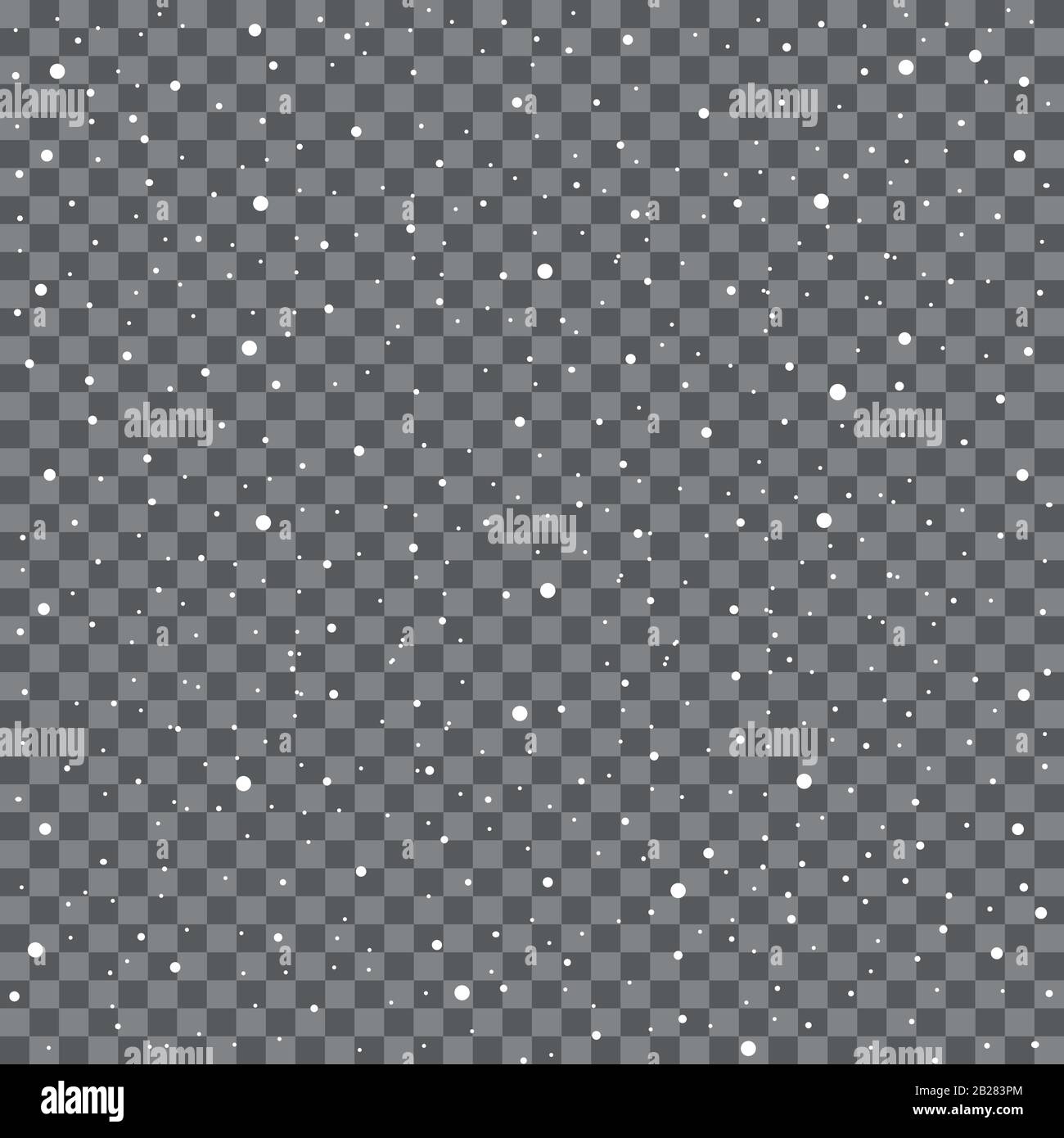 Falling snowflakes or snowflakes on transparent background. Vector ...