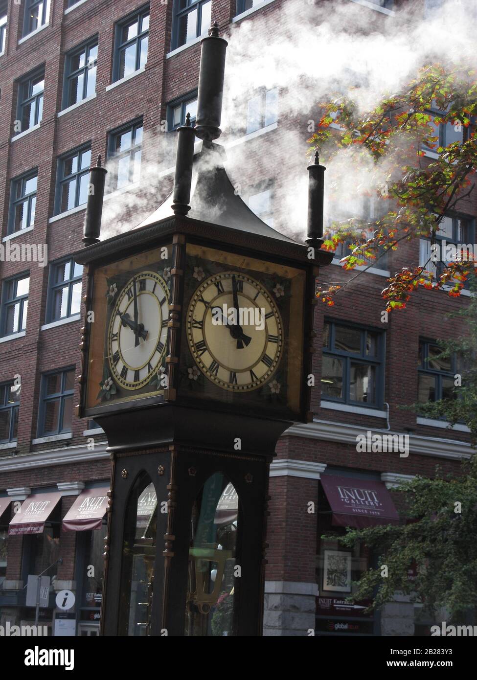 Gastown Steam Clock, Vancouver Stock Photo Alamy