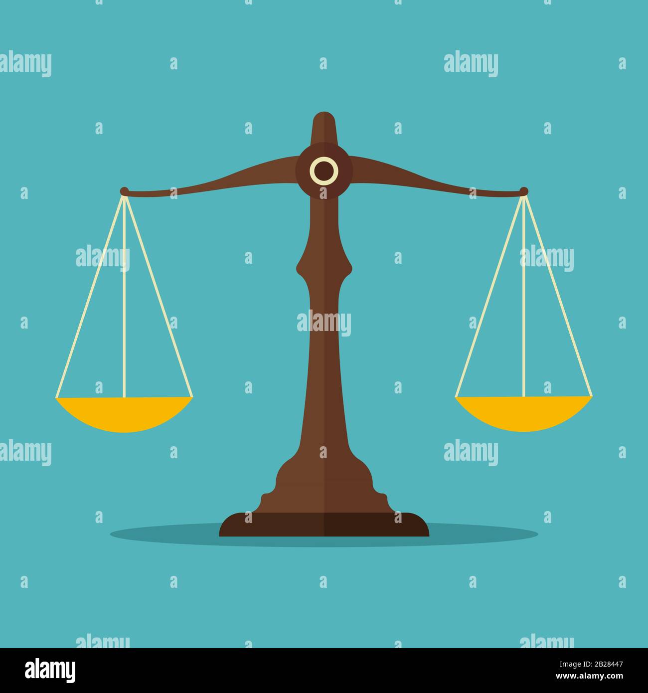 Vector scales of justice icon. Flat icon Stock Vector Image & Art - Alamy