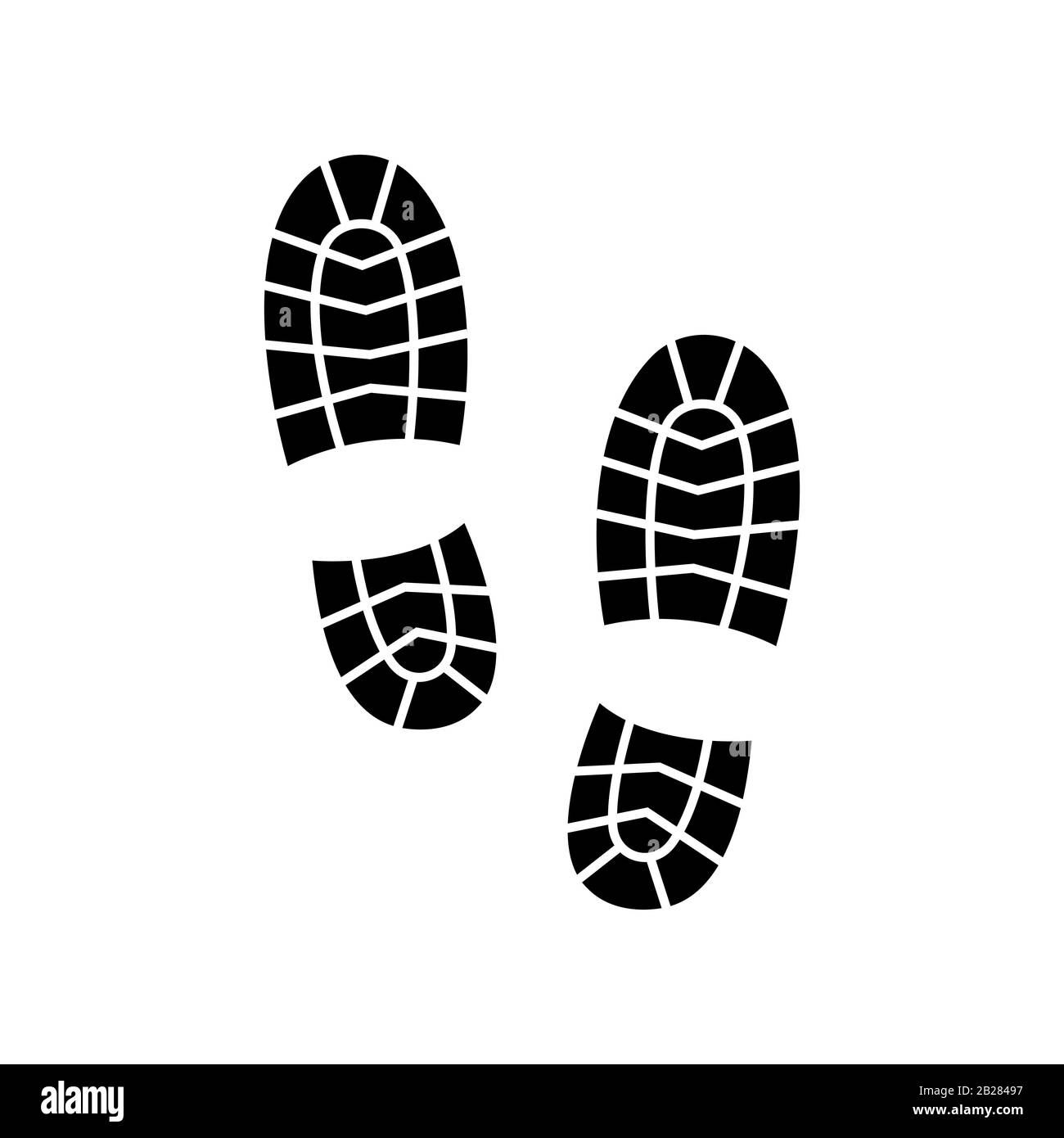 Different human footprints icon. Vector illustration Stock Vector