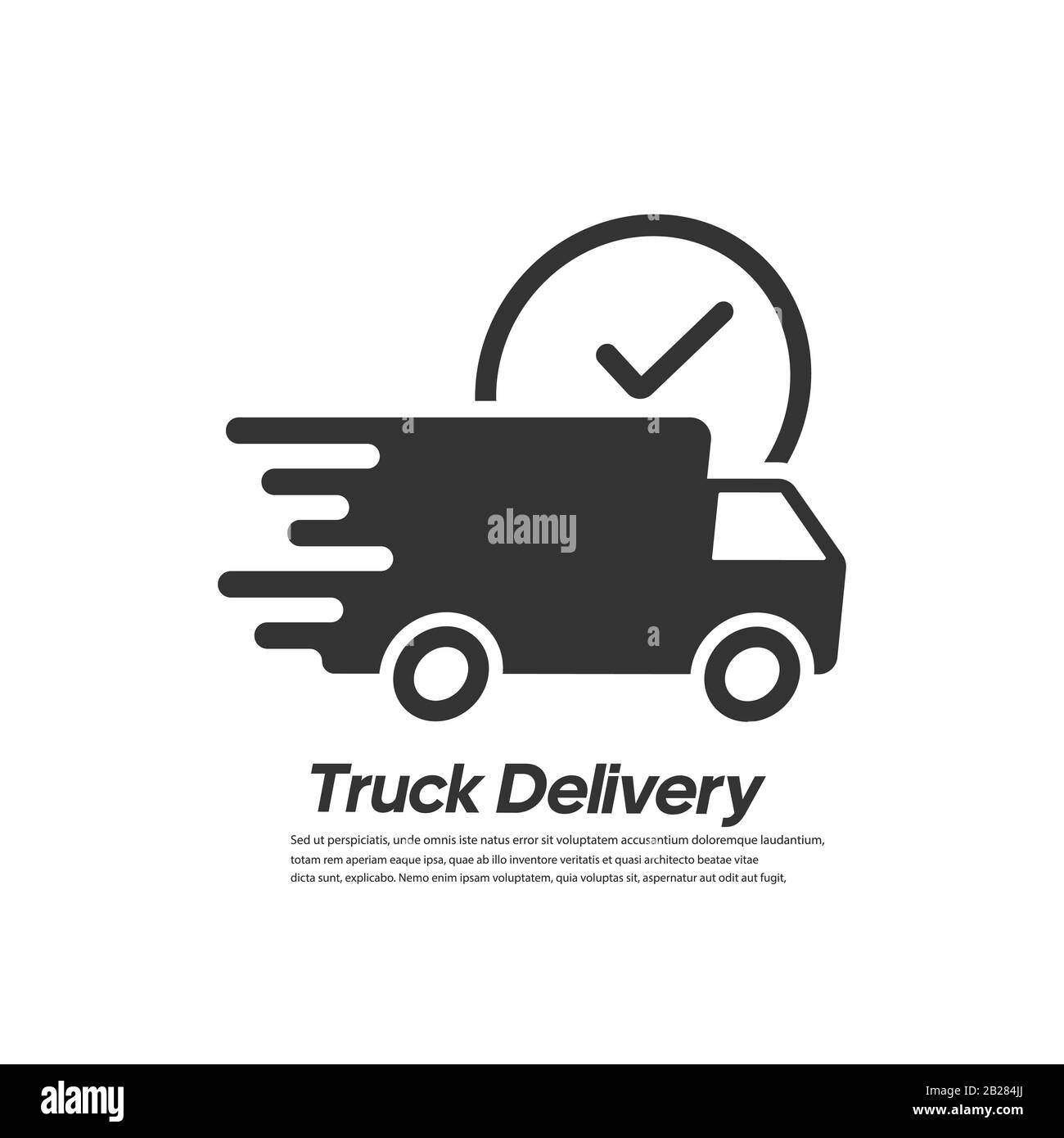 Fast delivery truck icon. Vector illustration Stock Vector Image & Art ...