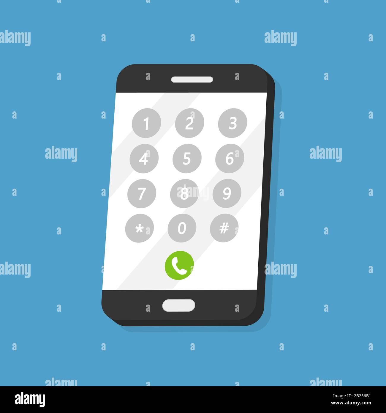 Phone icon dial number concept. Vector illustration Stock Vector