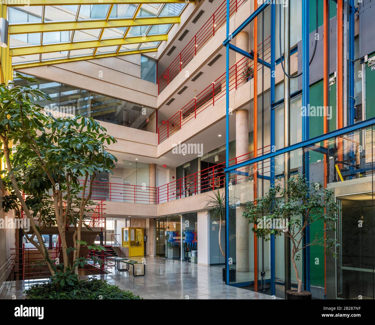 Atrium of 1770 First, designed by David Hovey Stock Photo