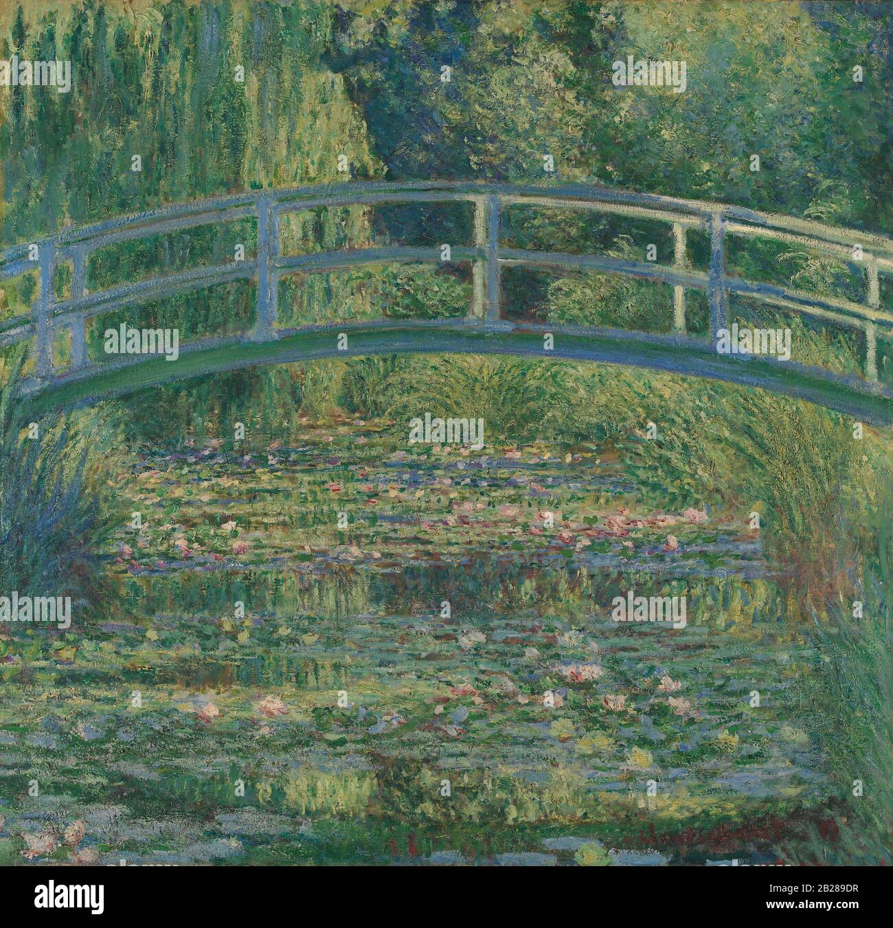 The Water-Lily Pond (1899) Painting by Claude Monet - Very high resolution and quality image Stock Photo