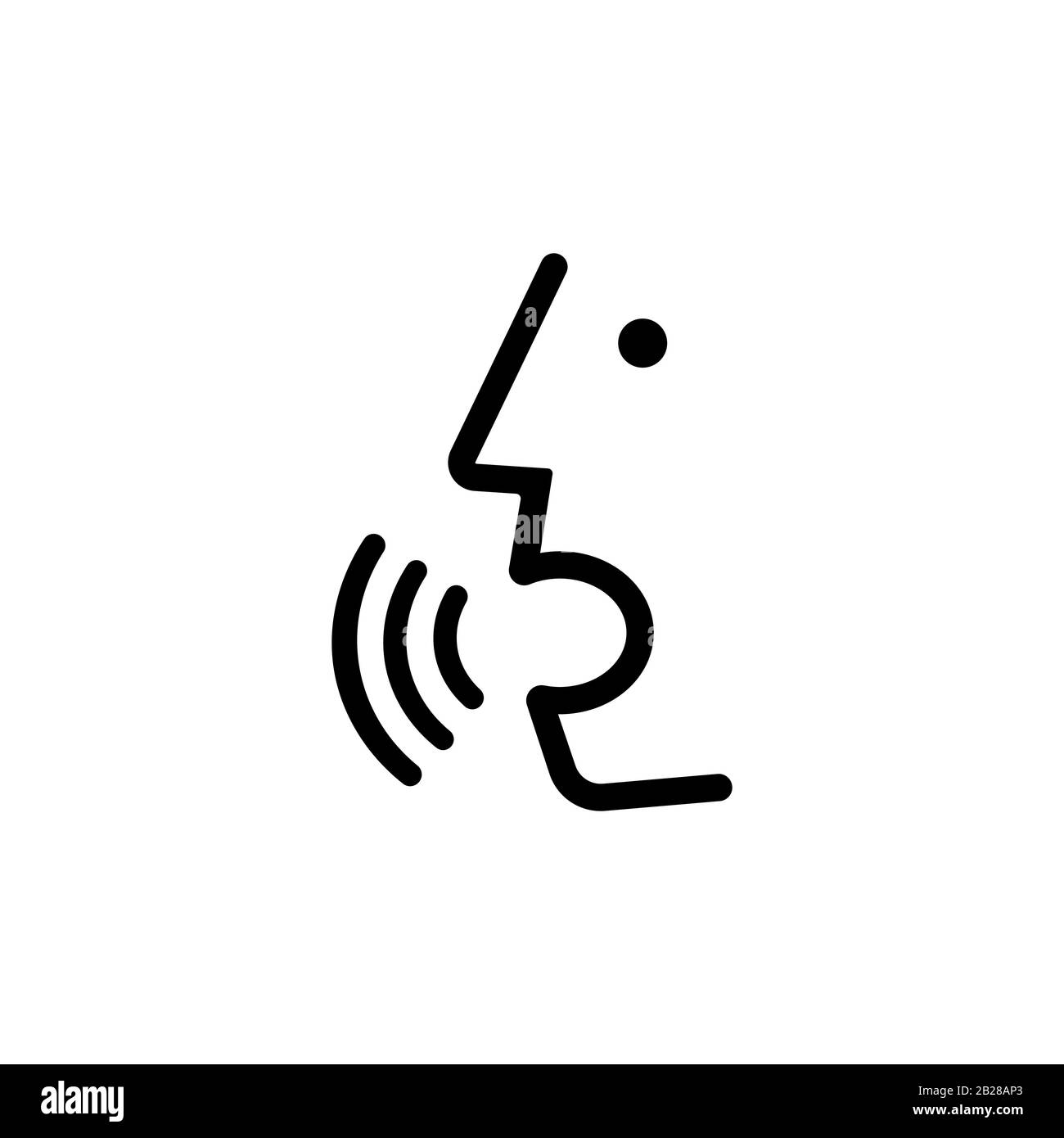 Talking person icon hi-res stock photography and images - Alamy