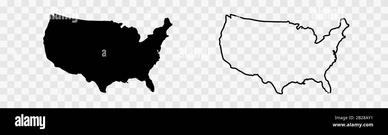USA map with states. Vector illustration Stock Vector