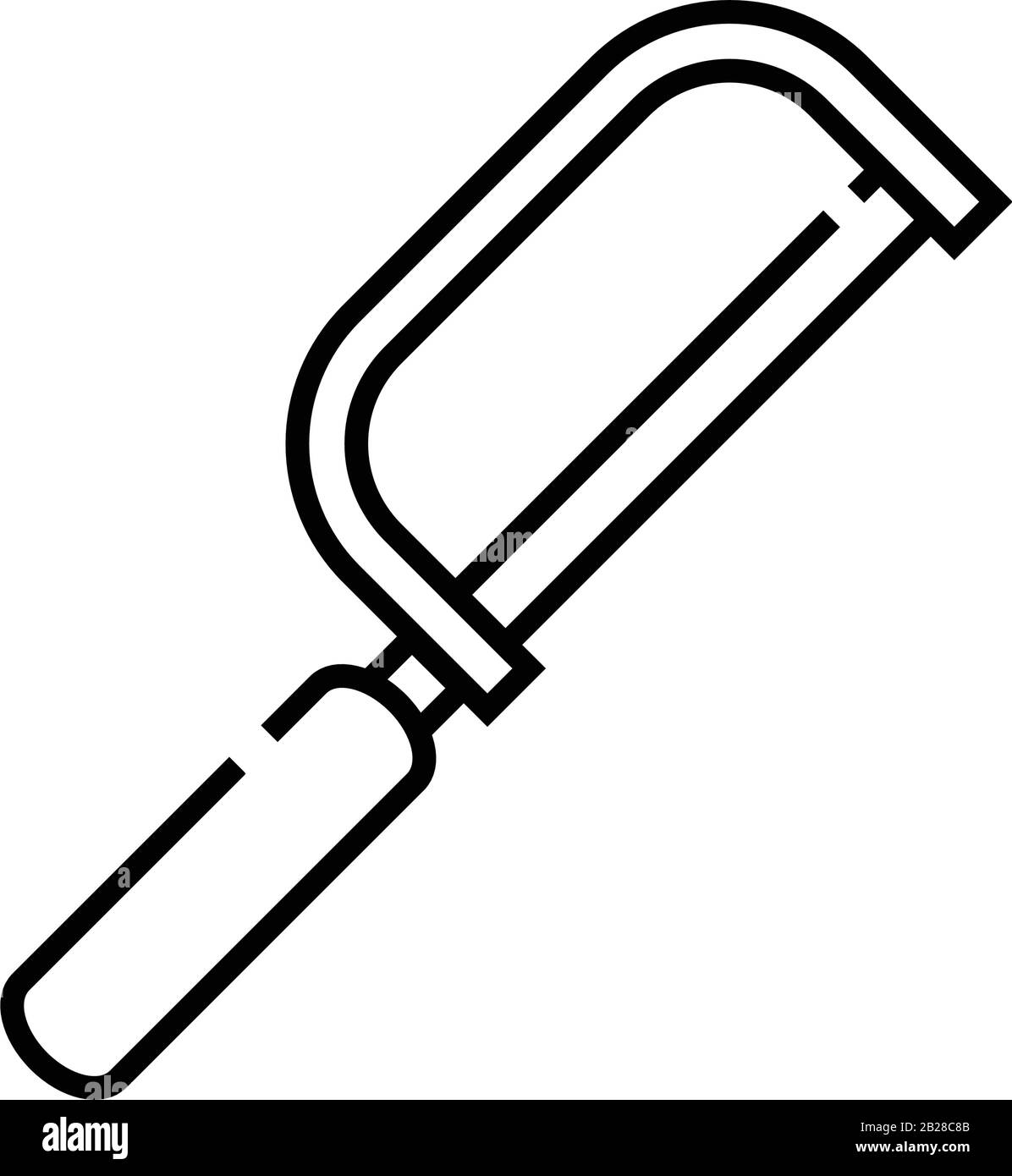 Saw line icon, concept sign, outline vector illustration, linear symbol ...