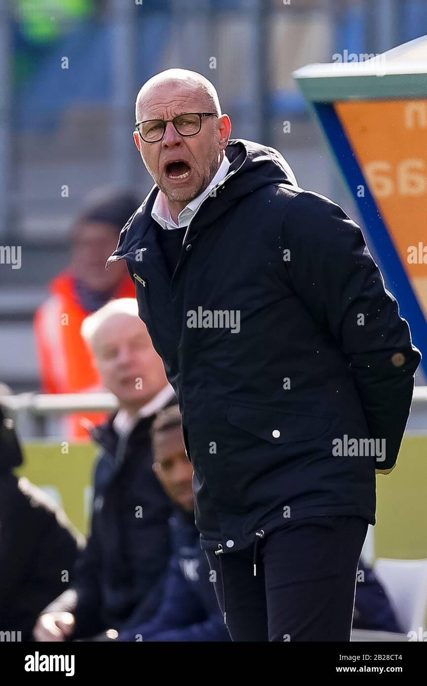 Waalwijk Netherlands 01st Mar 2020 Waalwijk Rkc Waalwijk Fc Utrecht 01 03 2020 Football Dutch Eredivisie Season 2019 2020 Mandemakers Stadium Rkc Waalwijk Coach Fred Grim Credit Pro Shots Alamy Live News Stock Photo Alamy