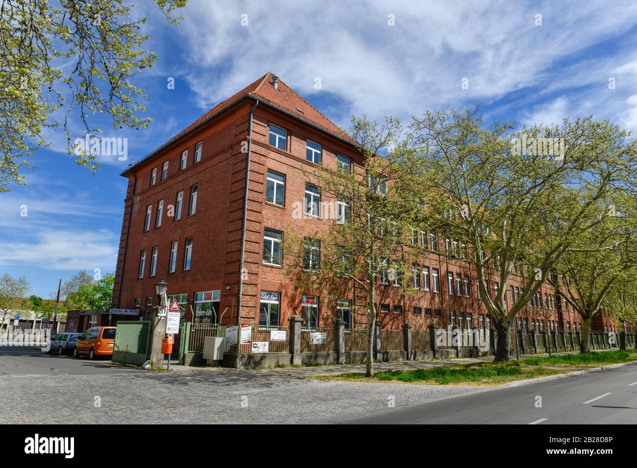 Frühere Schmidt-Knobelsdorf-Kaserne, Schmidt-Knobelsdorf-Straße, Spandau, Berlin, Deutschland Stock Photo
