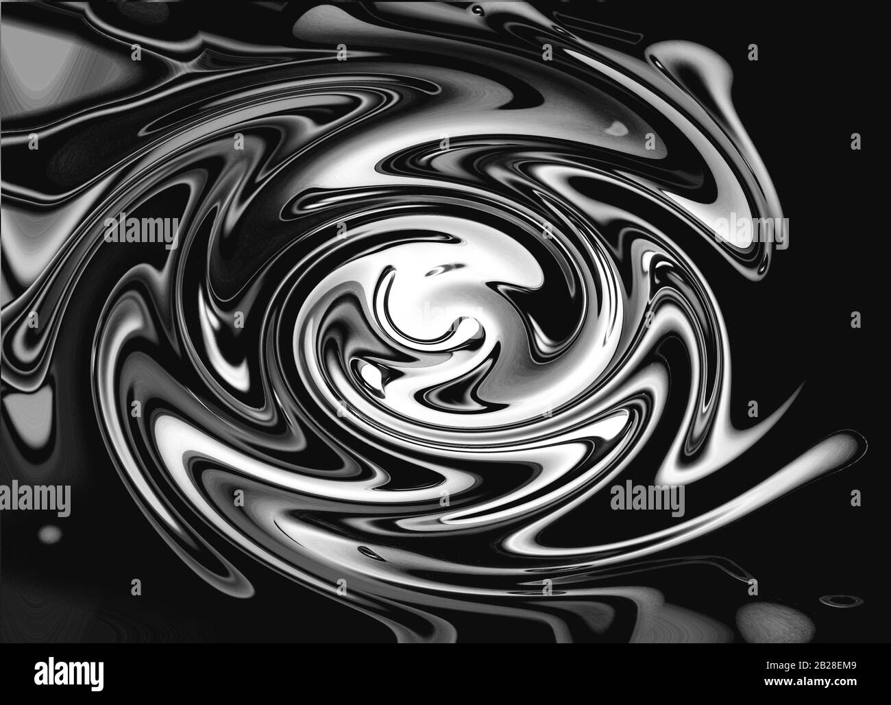 BASS A chromatic stereo speaker distorted forming a liquid