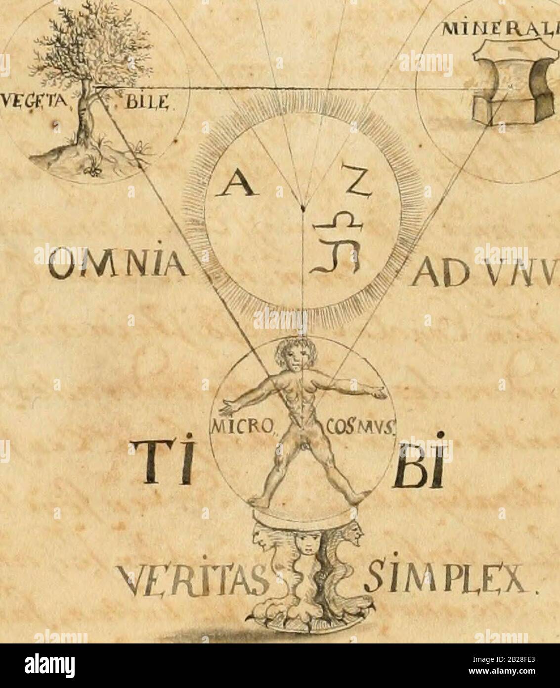 'Manly Palmer Hall collection of alchemical manuscripts, 1500-1825' (1600) Stock Photo
