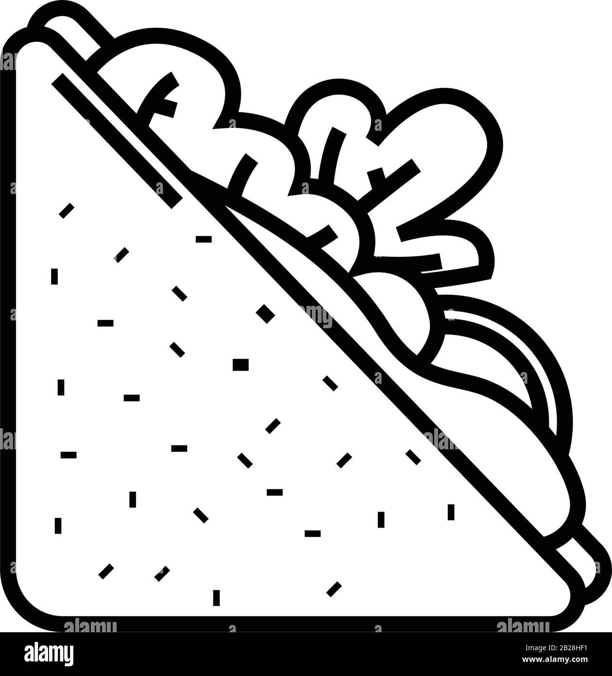Sandwich line icon, concept sign, outline vector illustration, linear symbol. Stock Vector
