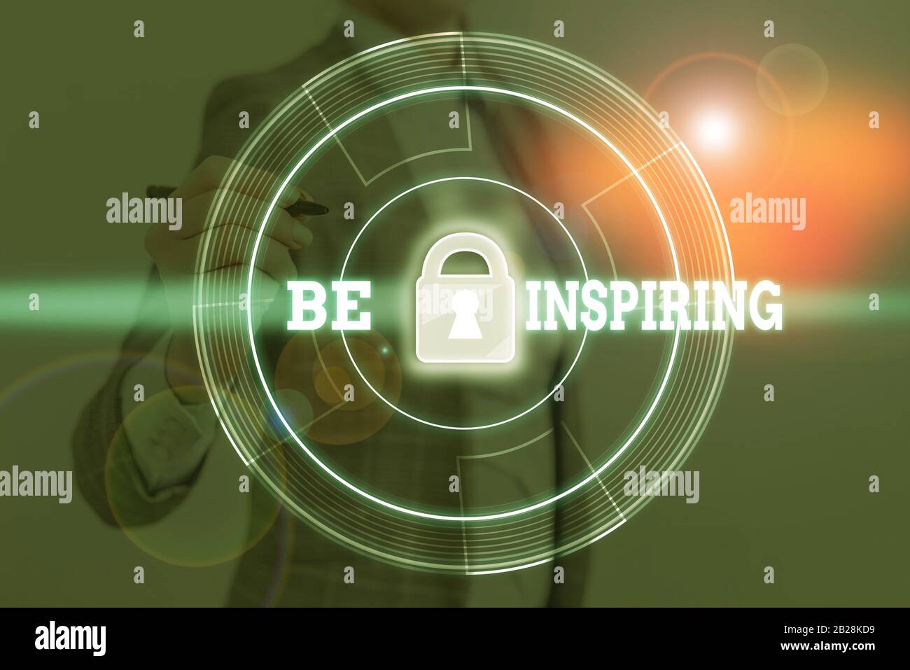 Writing note showing Be Inspiring. Business concept for Having the ...