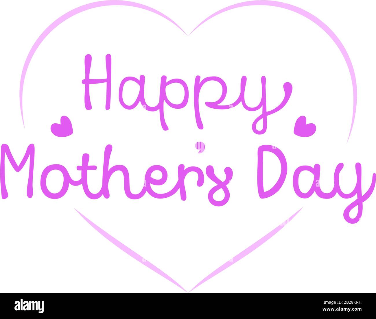 Happy Mother's Day Greeting Vector Illustration for any design Stock Vector