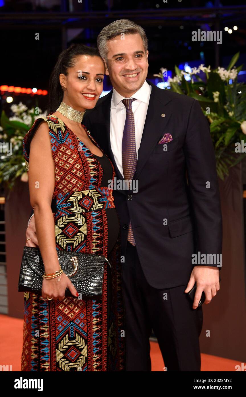 Berlin Deutschland 29th Feb 2020 Sawsan Chebli With Husband Nizar Maarouf At The Closing Ceremony With Award Ceremony At The Berlinale 2020 70 Berlin International Film Festival At The Berlinale Palast Berlin February