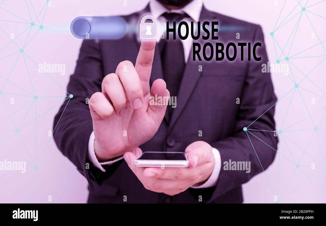 Handwriting text writing House Robotic. Conceptual photo Programmable ...
