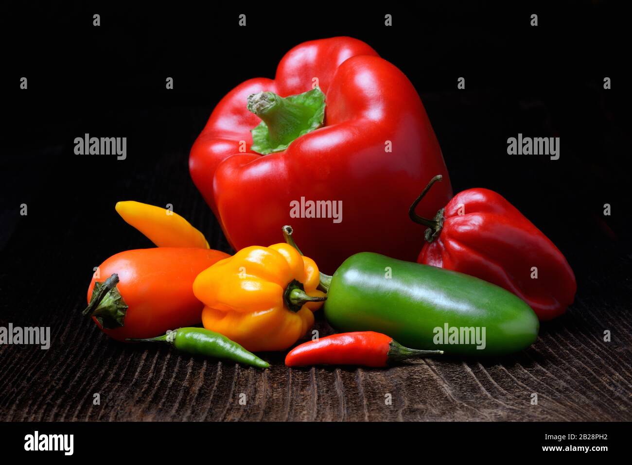 Various types of peppers, Germany Stock Photo - Alamy