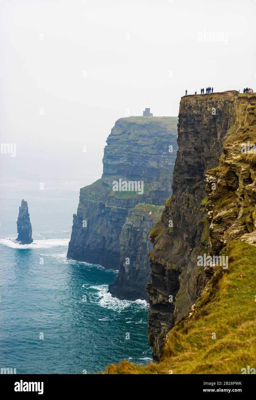 Cliffs of Moher, South West Coast, County Clare, Republic of Ireland Stock Photo